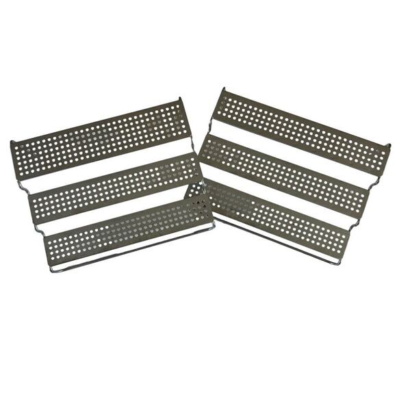 Metal Multi Level Spice Shelf Rack Organizer Silver Tone Metal Free Standing - Picture 4 of 15